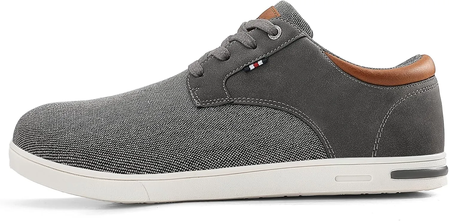 Mens Fashion Sneakers Oxfords Casual Shoes Soft Comfortable Lace-Up Dress Sneakers