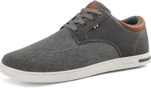 Mens Fashion Sneakers Oxfords Casual Shoes Soft Comfortable Lace-Up Dress Sneakers