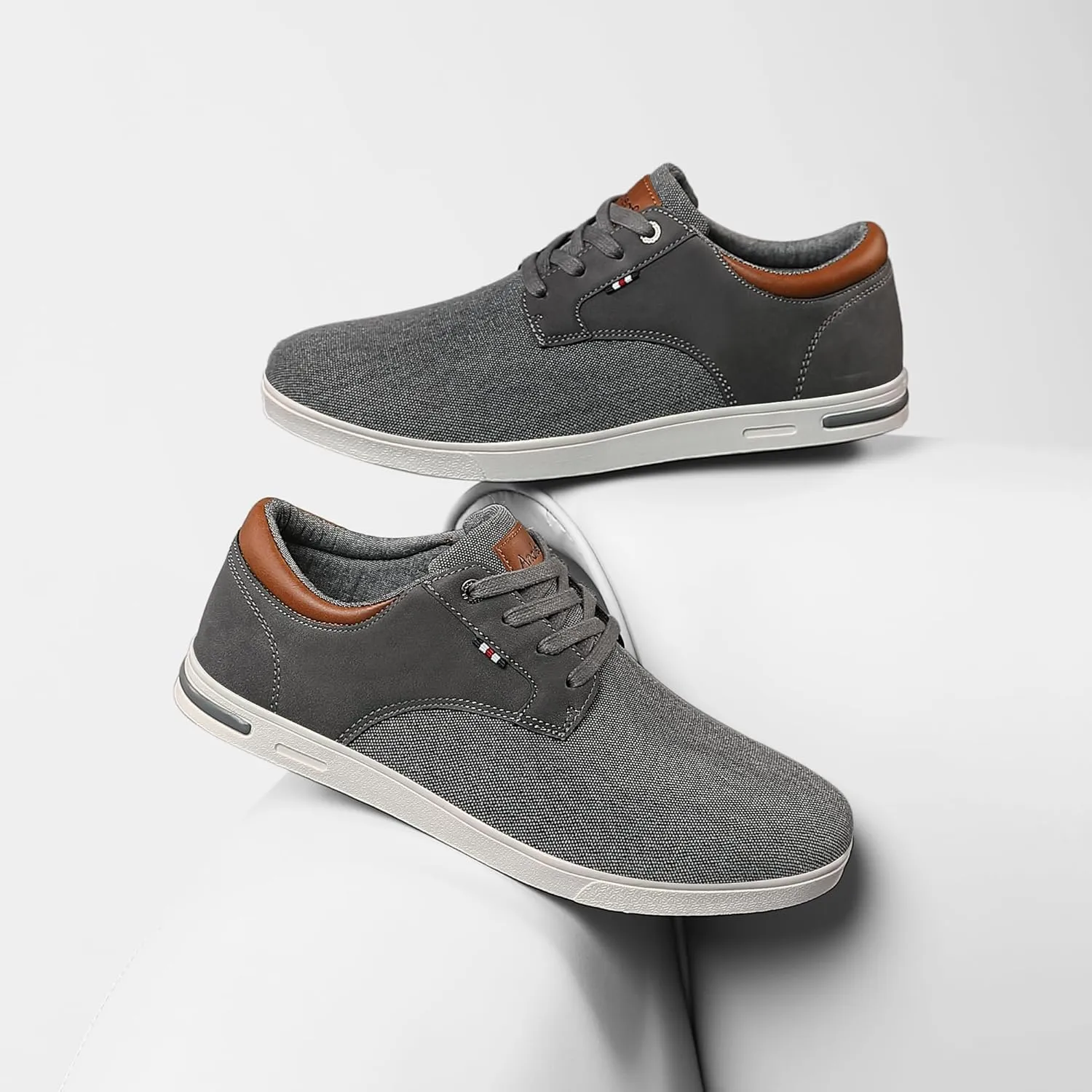 Mens Fashion Sneakers Oxfords Casual Shoes Soft Comfortable Lace-Up Dress Sneakers