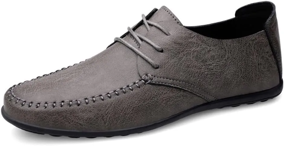 Mens Formal Slip On Monk Strap Dress Shoes Leather Round Toe Business Comfortable Wedding Non Slip Stylish Genuine Leather Classic Office