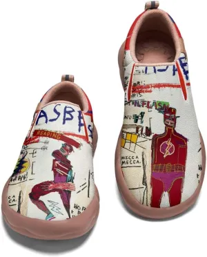 Men's Graffiti Shoes Slip On Casual Walking Travel Painted Loafers Lightweight Comfort Sneakers