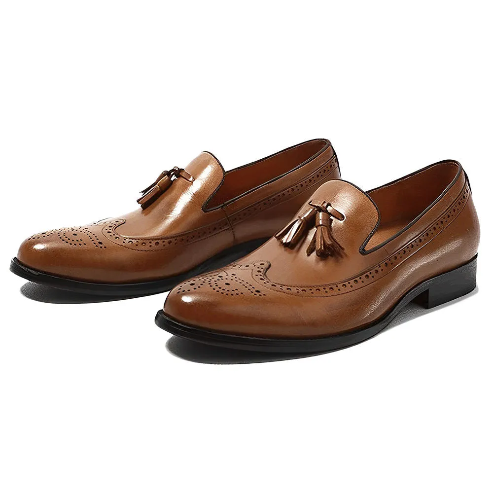 Men's Handmade Cow Leather Casual Loafers