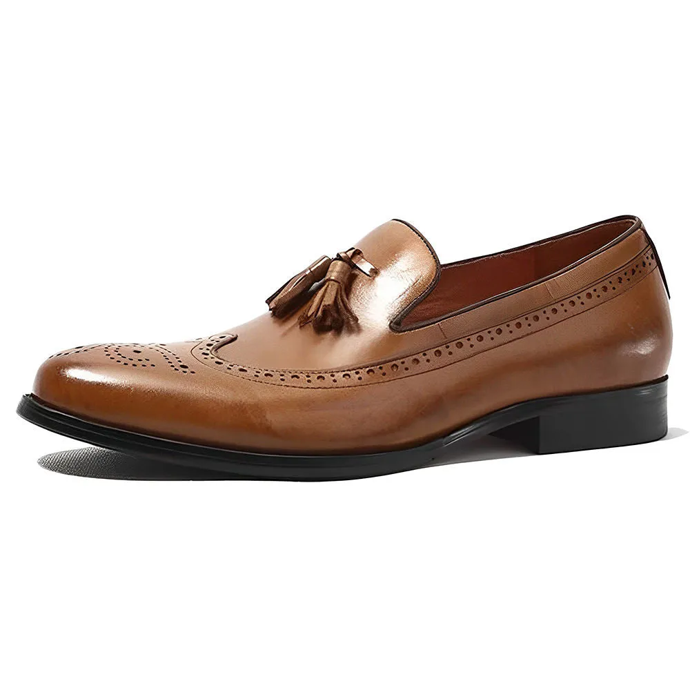 Men's Handmade Cow Leather Casual Loafers