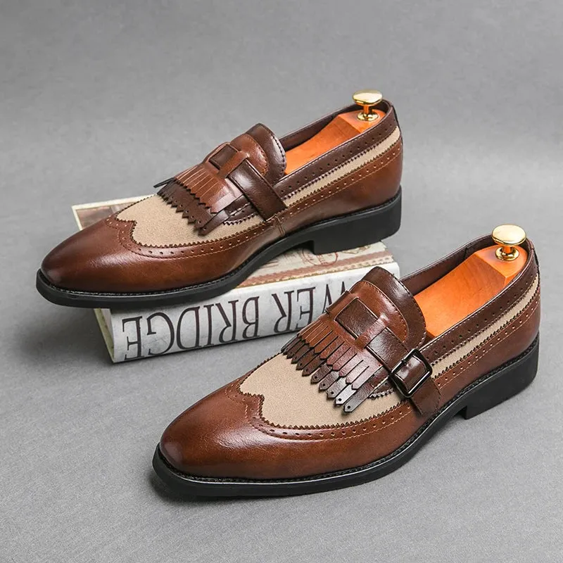 Men's Handmade White Loafers
