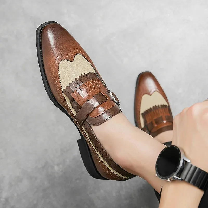 Men's Handmade White Loafers
