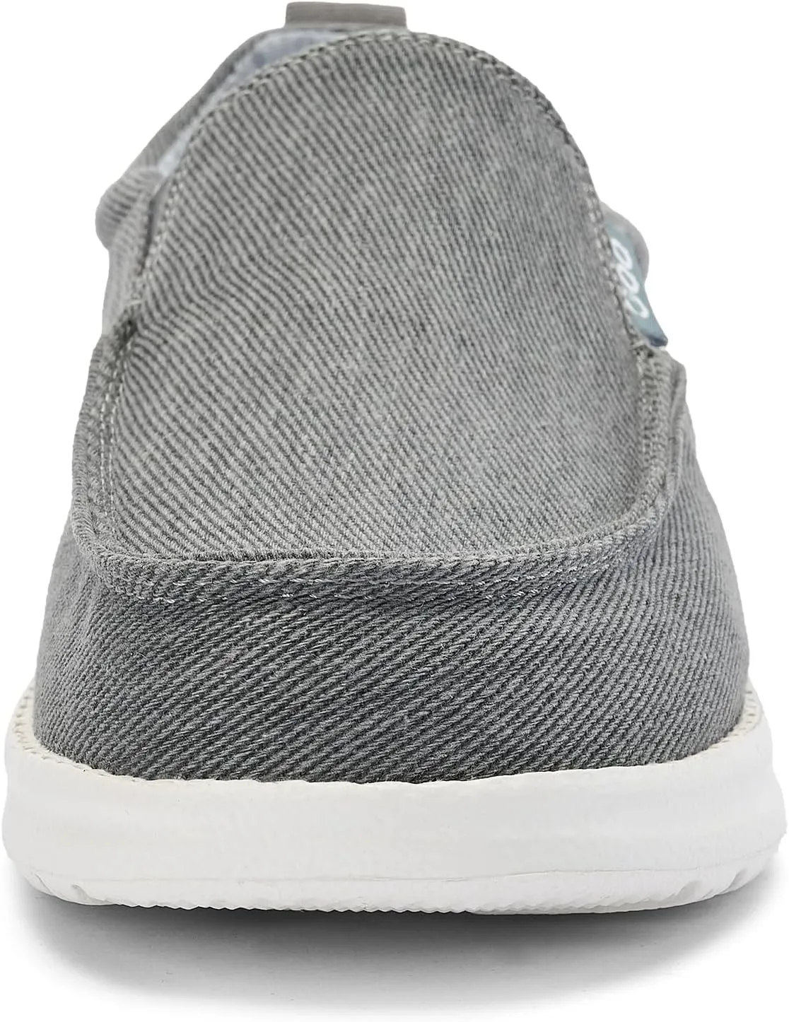 Mens Hands Free Slip-on Loafers Shoes Wide Width Casual Canvas Loafers Shoes Mens Boat Shoes Lightweight Non-Slip Walking Shoes Soft Sneakers