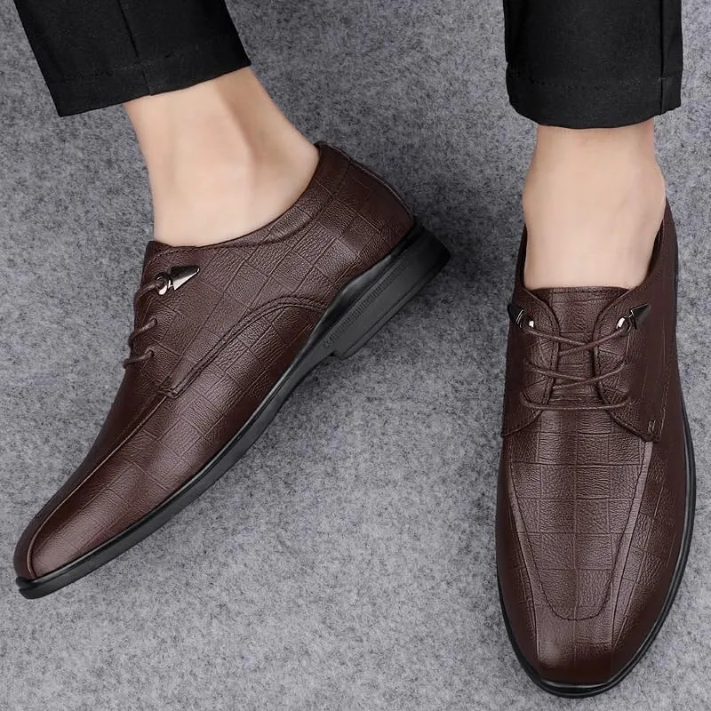 Men's Lace-Up Dress Shoes Business Wedding Oxford Shoes for Men
