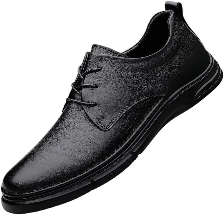 Men's Lace-Up Oxfords Shoes Mens Business Casual Loafers Shoes Patent Leather Formal Dress Shoes for Men