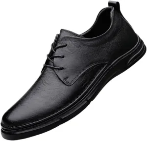Men's Lace-Up Oxfords Shoes Mens Business Casual Loafers Shoes Patent Leather Formal Dress Shoes for Men