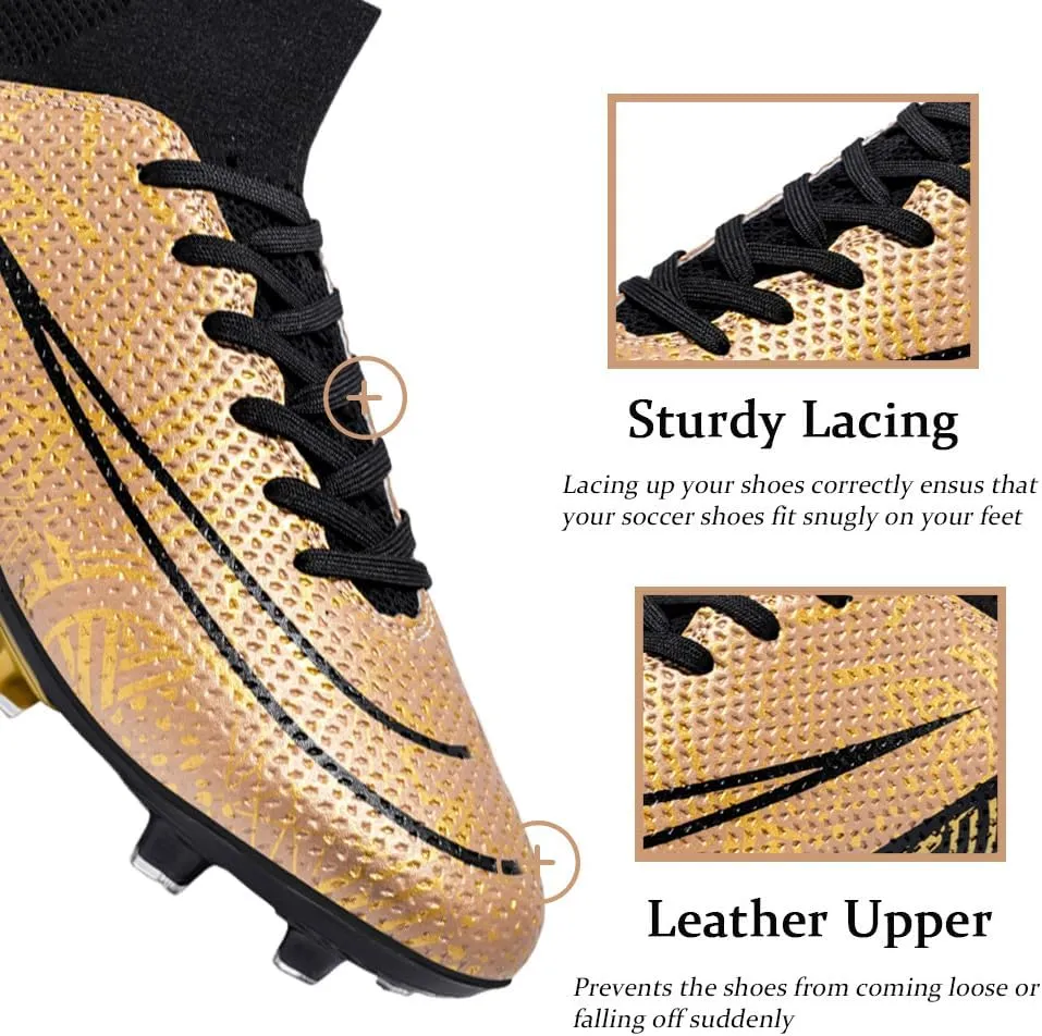 Men's Lightweight Soccer Cleats for Football Training: Non-Slip Professional Futsal Shoes - Futsal Shoes for Youth