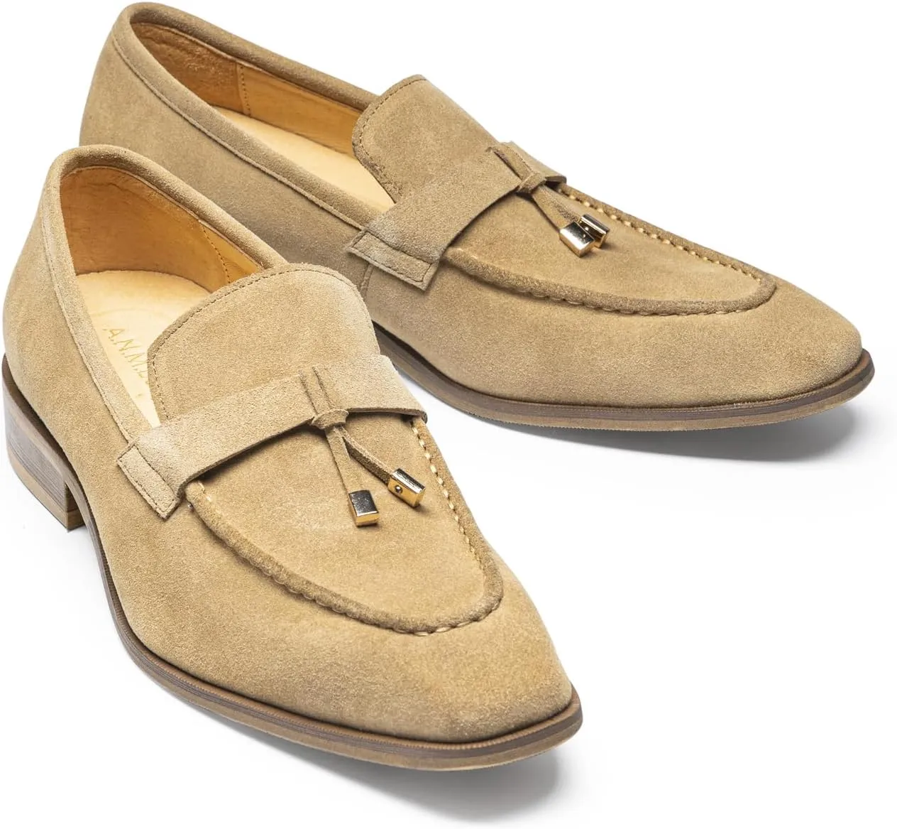 Men's Loafers & Slip-Ons - Full-Grain Leather Penny Loafers Dress Shoes with Casua,Driving