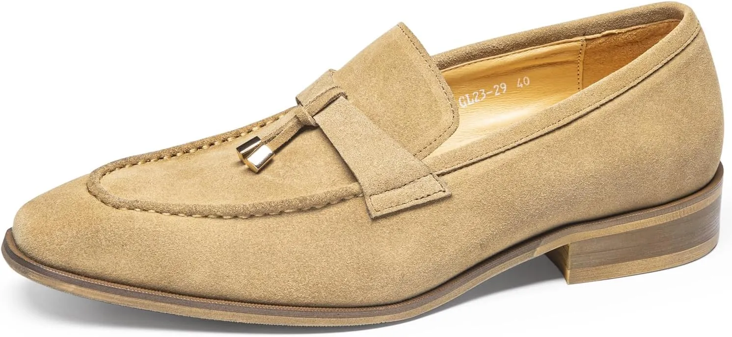 Men's Loafers & Slip-Ons - Full-Grain Leather Penny Loafers Dress Shoes with Casua,Driving