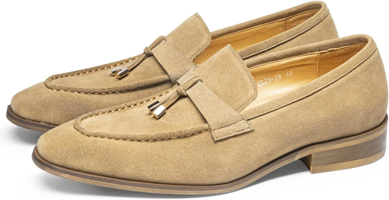 Men's Loafers & Slip-Ons - Full-Grain Leather Penny Loafers Dress Shoes with Casua,Driving