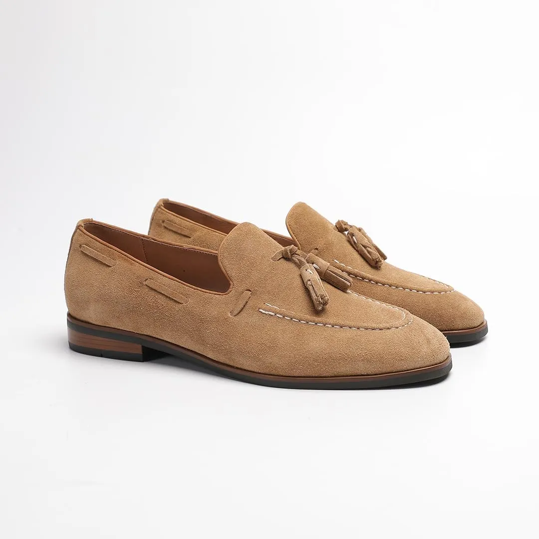Men's Loafers & Slip-Ons - Genuine Leather Tassel Loafers for Men with Business Casual Style