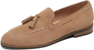 Men's Loafers & Slip-Ons - Genuine Leather Tassel Loafers for Men with Business Casual Style