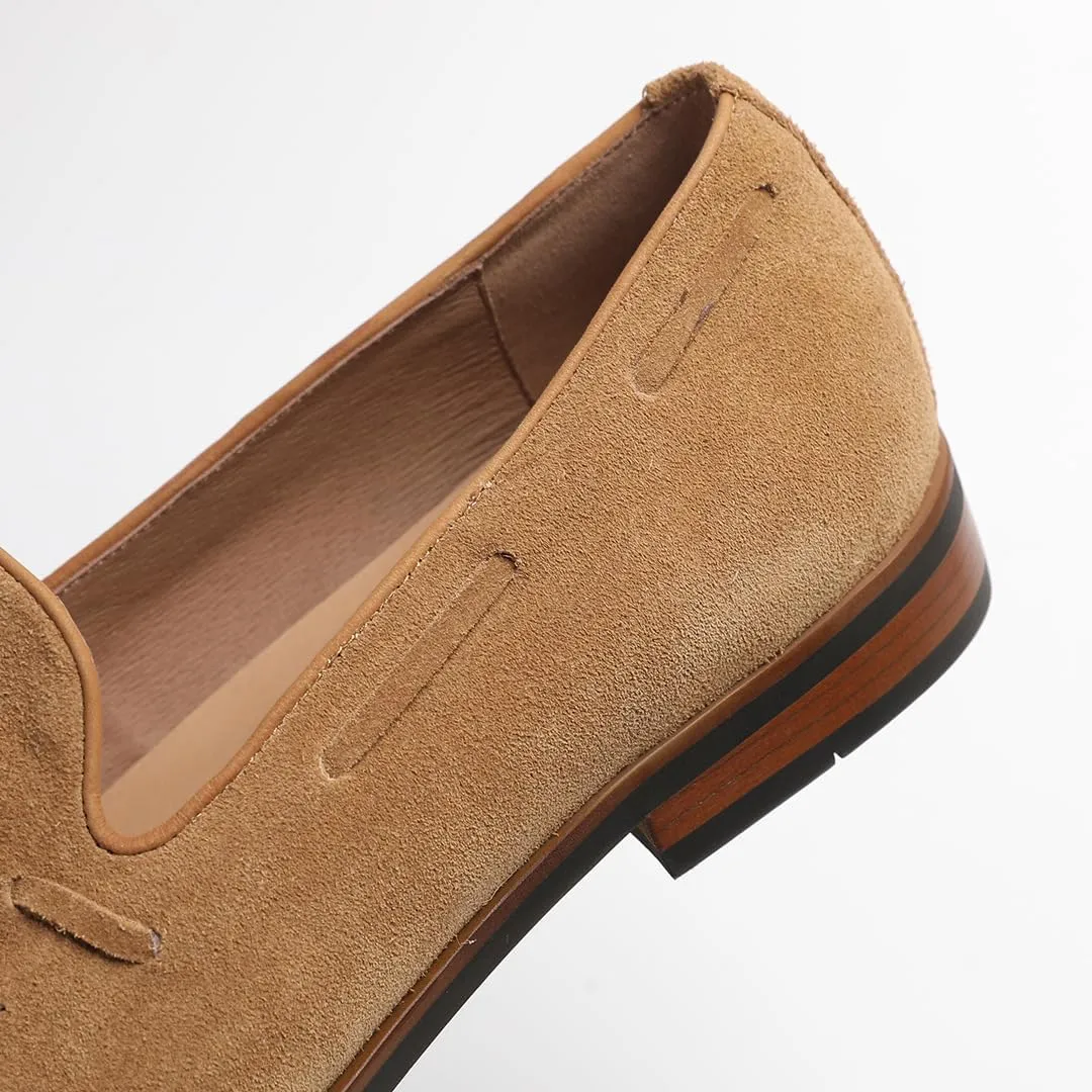 Men's Loafers & Slip-Ons - Genuine Leather Tassel Loafers for Men with Business Casual Style