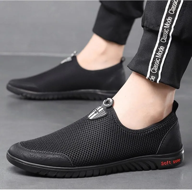 Men's Loafers Mens Commuter Slip-Resistant Lightweight Breathable Easy to Walk for Driving Daily Work Office