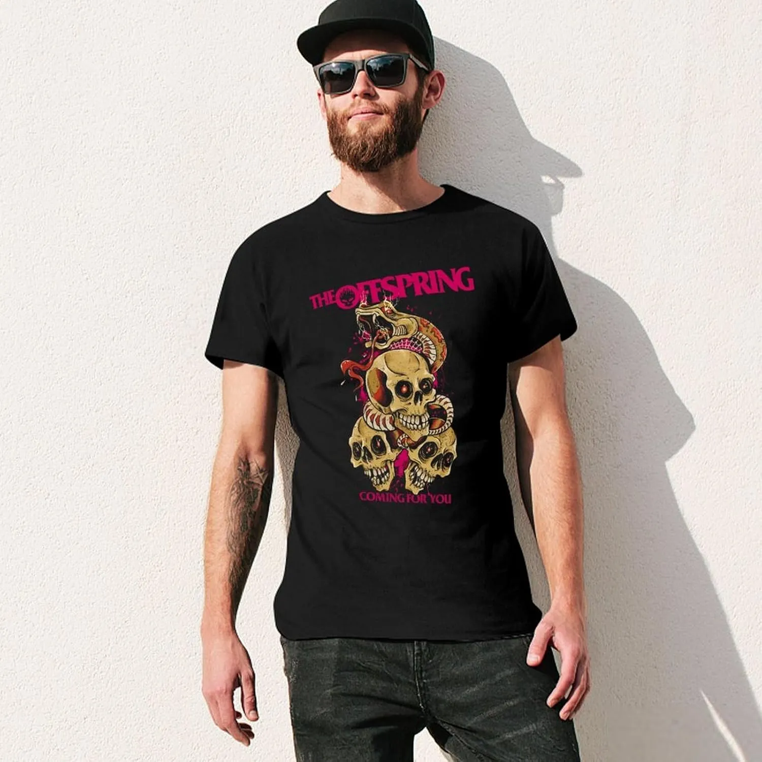 Mens Music Fans T-Shirt Personalized Short Sleeve Stretch-Cotton Shirts Unisex