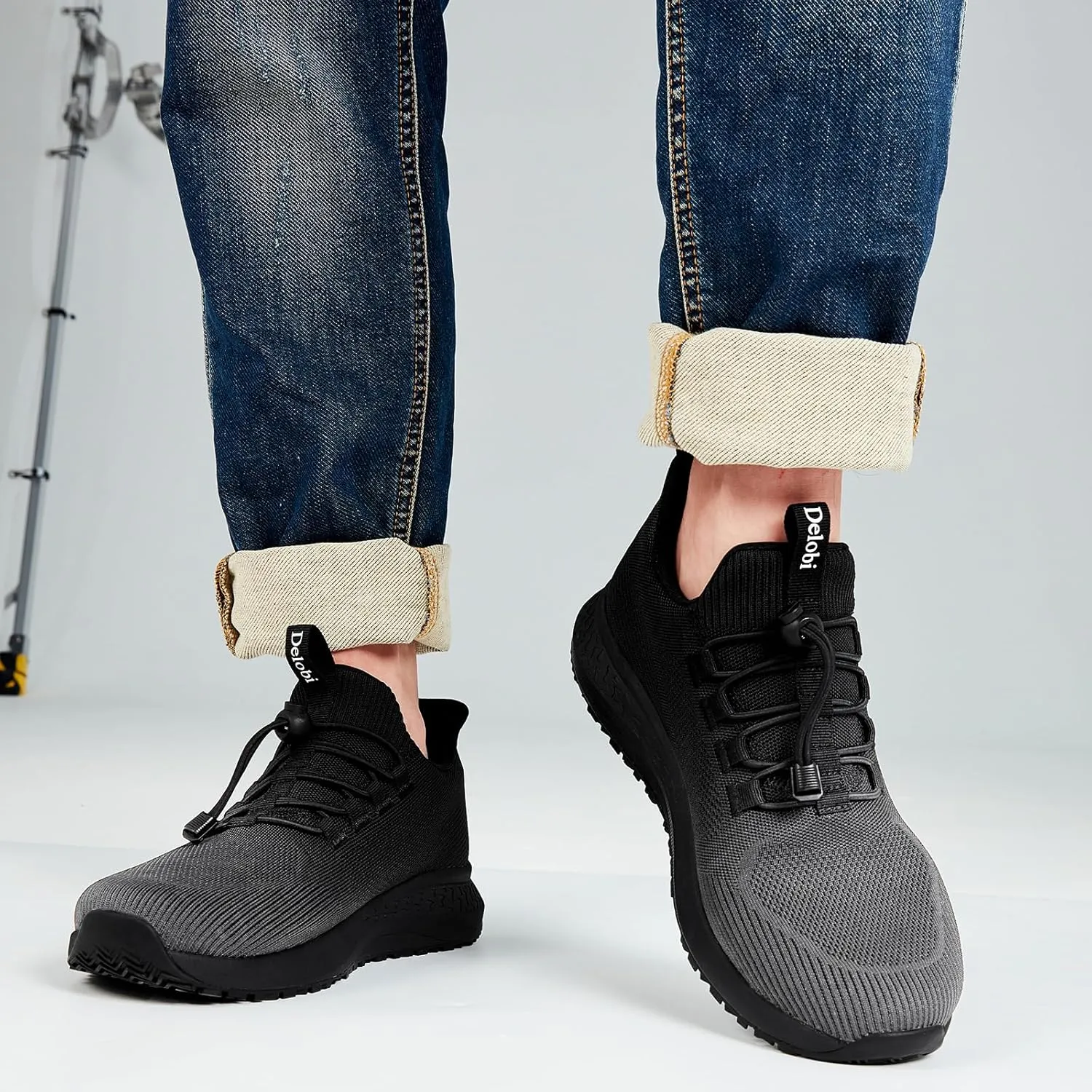 Mens Non Slip Work Shoes Slip On Water Resistant Chef Shoe for Restaurant Kitchen Food Service Working Waterproof Walking Sneakers Breathable and Lightweight