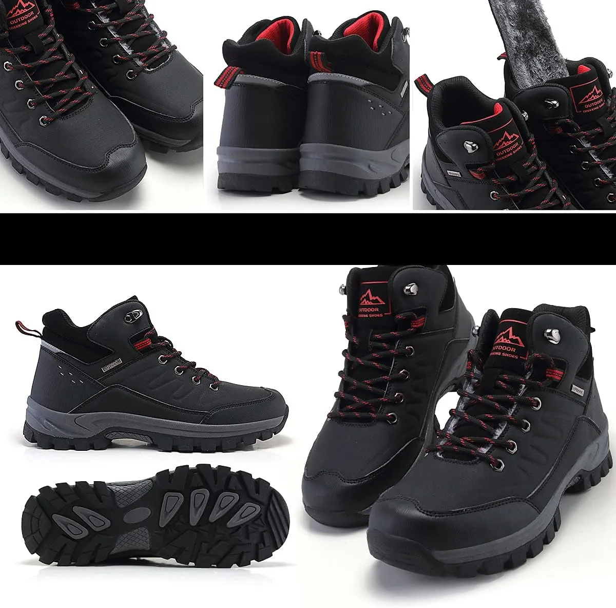 Men's Outdoor Athletic Boots Hiking Boots walking Travel High-Top Waterproof Boots Work Boots For Men