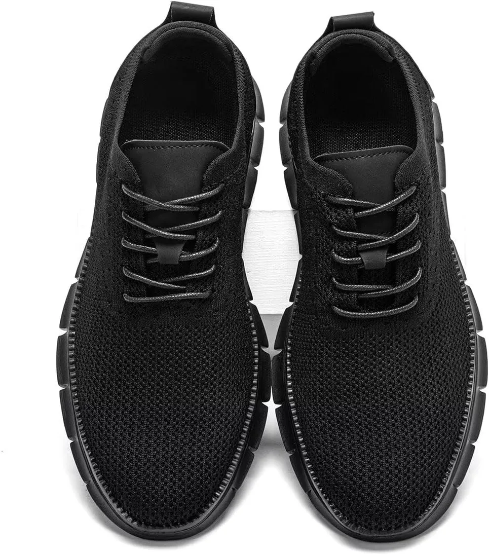 Men's Oxfords Business Shoes Fashion Mesh Casual Dress Walking Sneakers Comfortable Lightweight Soft Sole