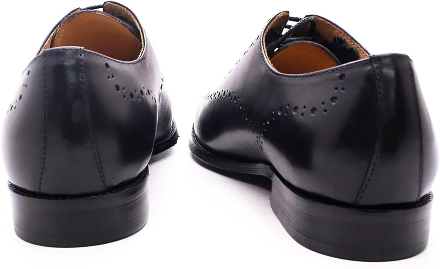 Mens Oxfords Casual Dress Formal Handmade Genuine Leather Brogues Derby Wedding Fashion Walking Shoes for Men