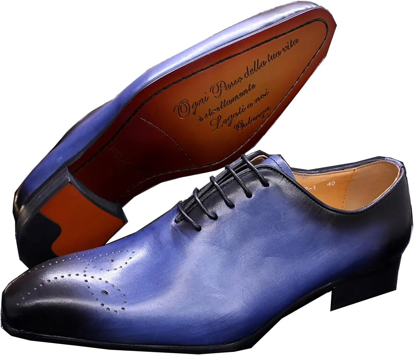 Mens Oxfords Formal Dress Genuine Leather Handmade Derby Casual Brogues Oxfords Tuxedo Fashion Walking Shoes for Men