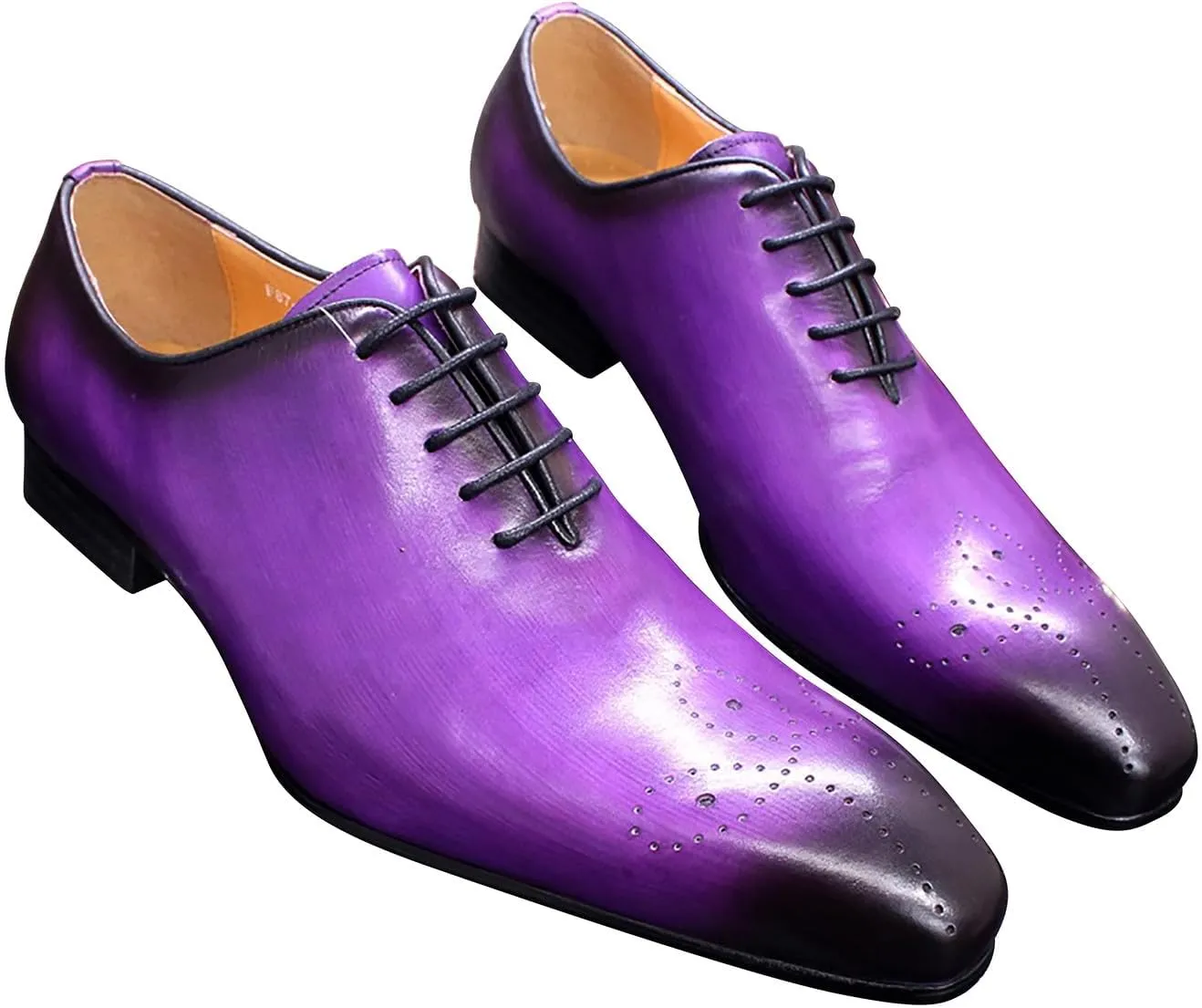 Mens Oxfords Formal Dress Genuine Leather Handmade Derby Casual Brogues Oxfords Tuxedo Fashion Walking Shoes for Men