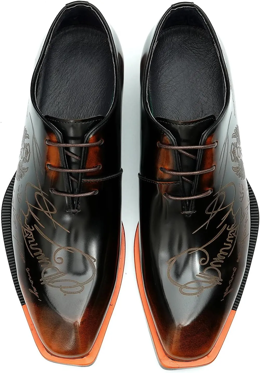 Men's Oxfords Formal Dress Patent Leather Derby Fashion Business Wedding Prom Tuxedo Casual Carve Oxford Walking Shoes for Men