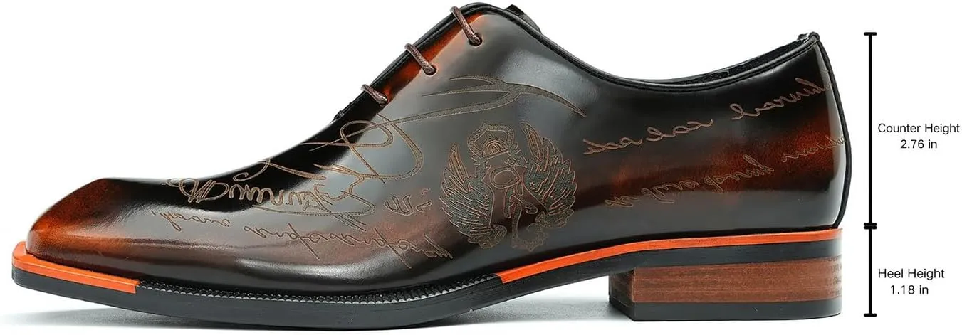Men's Oxfords Formal Dress Patent Leather Derby Fashion Business Wedding Prom Tuxedo Casual Carve Oxford Walking Shoes for Men