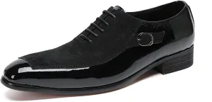 Mens Oxfords Formal Dress Suede Wingtip Toe Derby Fashion Business Casual Two Tone Comfortable Shoes Prom Wedding Tuxedo Shoes for Men