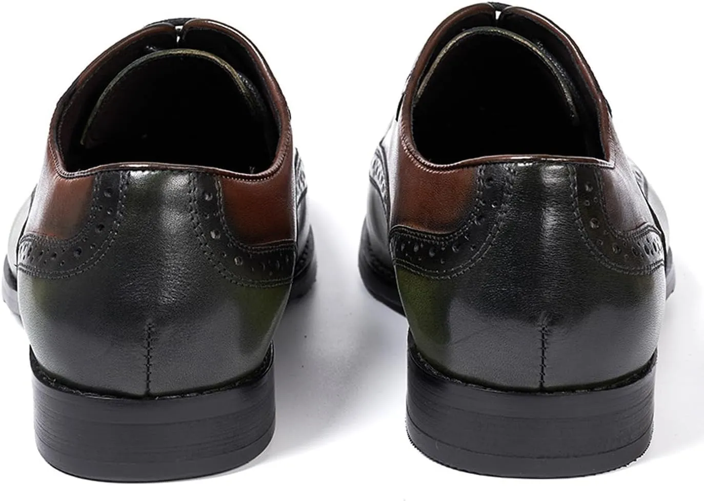 Mens Oxfords Formal Dress Suit Shoes Genunie Leather Wingtip Brogues Modern Derby Fashion Prom Wedding Business Casual Comfortable Tuxedo Shoes for Men