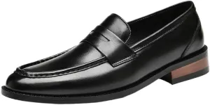 Men's Party Loafers Vegan Leather Classic Wedding Round Toe Solid Color Slip-on