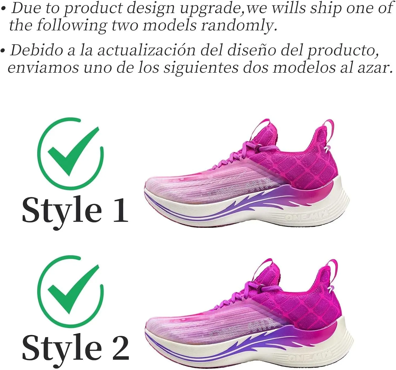 Men's Road Running Shoes Marathon Running Shoes Carbon Fiber Plate Running Shoes Wide with Arch Support Lightweight Breathable Sneakers ONEMIX Light Armor 21601