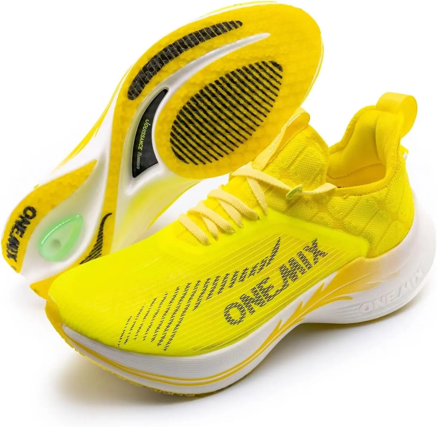 Men's Road Running Shoes Marathon Running Shoes Carbon Fiber Plate Running Shoes Wide with Arch Support Lightweight Breathable Sneakers ONEMIX Light Armor 21601