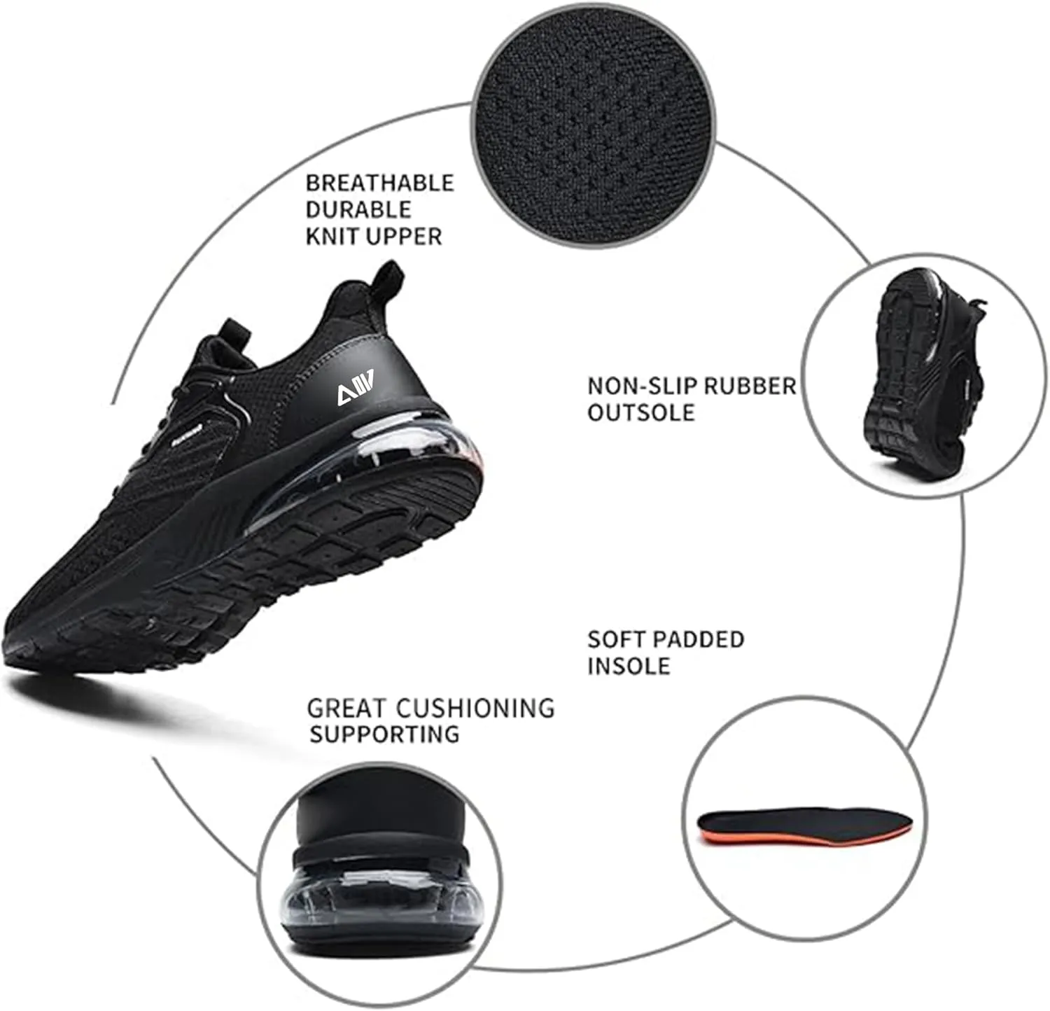 Mens Running Shoes Athletic Tennis Sneakers US 7.5-US 13…