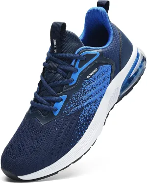 Mens Running Shoes Comfortable Walking Tennis Sneakers Lighweight Athletic Shoes for Sport Gym Jogging US 7-12