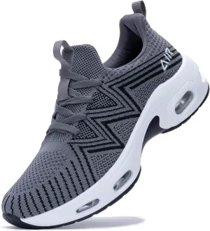 Mens Running Shoes Comfortable Walking Tennis Sneakers Lighweight Athletic Shoes for Sport Gym Jogging US 7-12