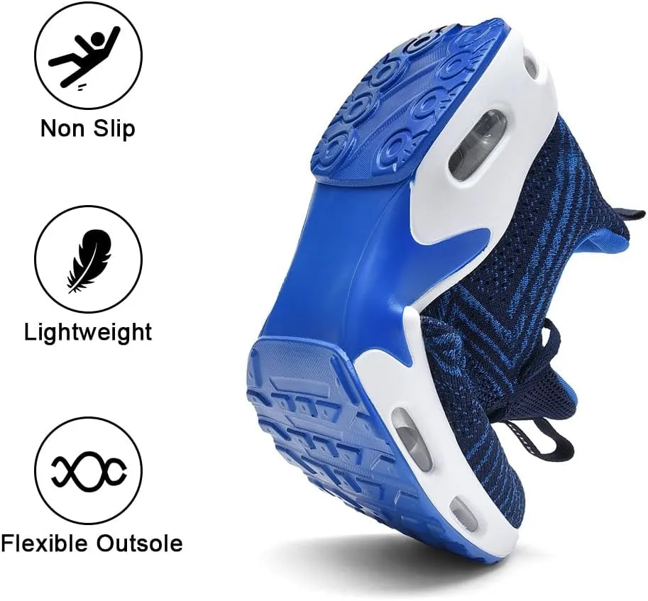 Mens Running Shoes Comfortable Walking Tennis Sneakers Lighweight Athletic Shoes for Sport Gym Jogging US 7-12