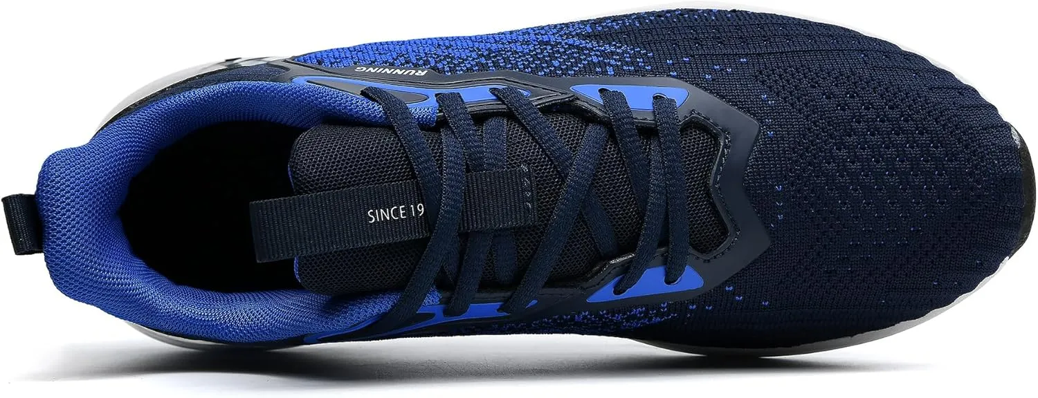 Mens Running Shoes Comfortable Walking Tennis Sneakers Lighweight Athletic Shoes for Sport Gym Jogging US 7-12