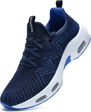 Mens Running Shoes Comfortable Walking Tennis Sneakers Lighweight Athletic Shoes for Sport Gym Jogging US 7-12