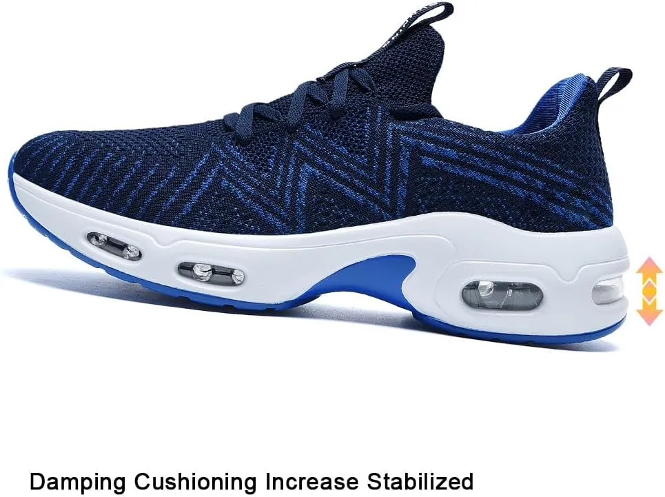Mens Running Shoes Comfortable Walking Tennis Sneakers Lighweight Athletic Shoes for Sport Gym Jogging US 7-12