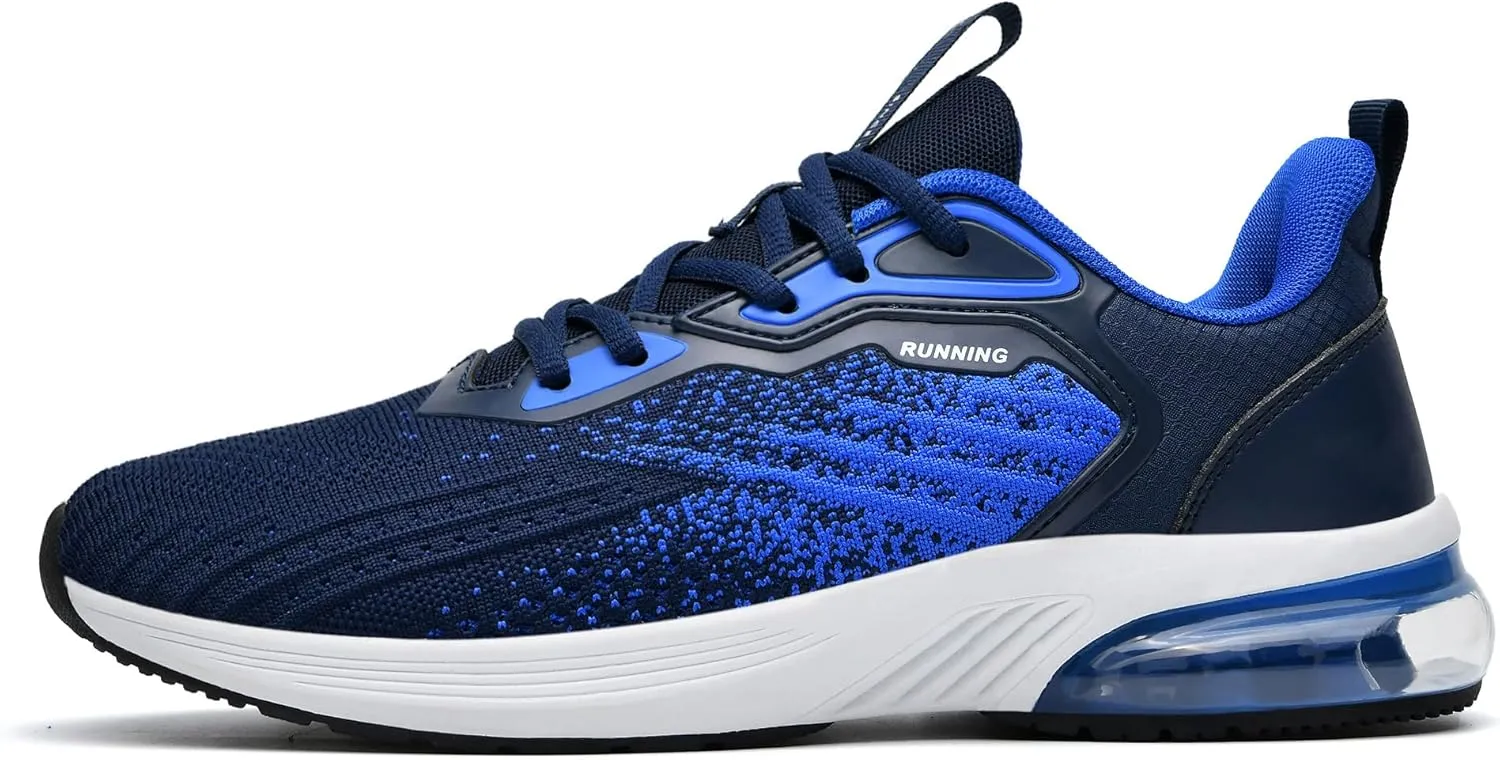 Mens Running Shoes Comfortable Walking Tennis Sneakers Lighweight Athletic Shoes for Sport Gym Jogging US 7-12