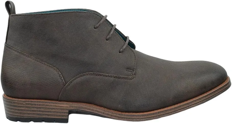 Men's Shoes Dress Semi Formal Lace Up Casual Half Boots Oxfords High Top ARIDER ANDREW-01