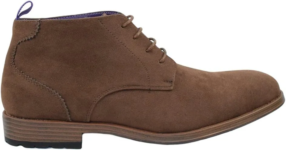 Men's Shoes Dress Semi Formal Lace Up Casual Half Boots Oxfords High Top ARIDER ANDREW-01