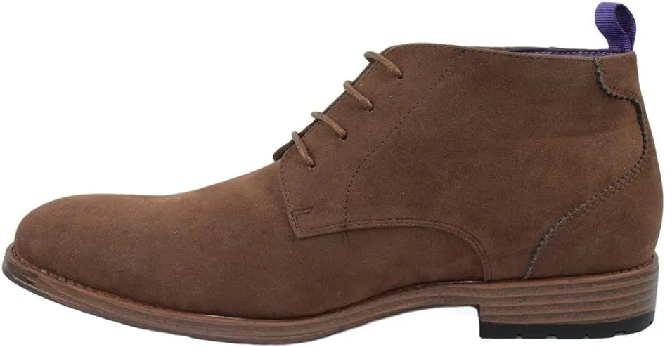 Men's Shoes Dress Semi Formal Lace Up Casual Half Boots Oxfords High Top ARIDER ANDREW-01