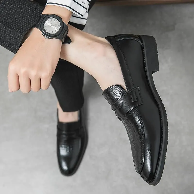 Mens Slip-on Dress Penny Loafer Casual Loafers Shoes for Male Classic Business Work Office Formal Dress Shoes