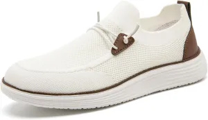 Mens Slip on Loafers Boat Shoes Non Slip Walking Shoes Running Shoes Fashion Sneakers for Men Comfort Lightweight Breathable Casual Office Shoes