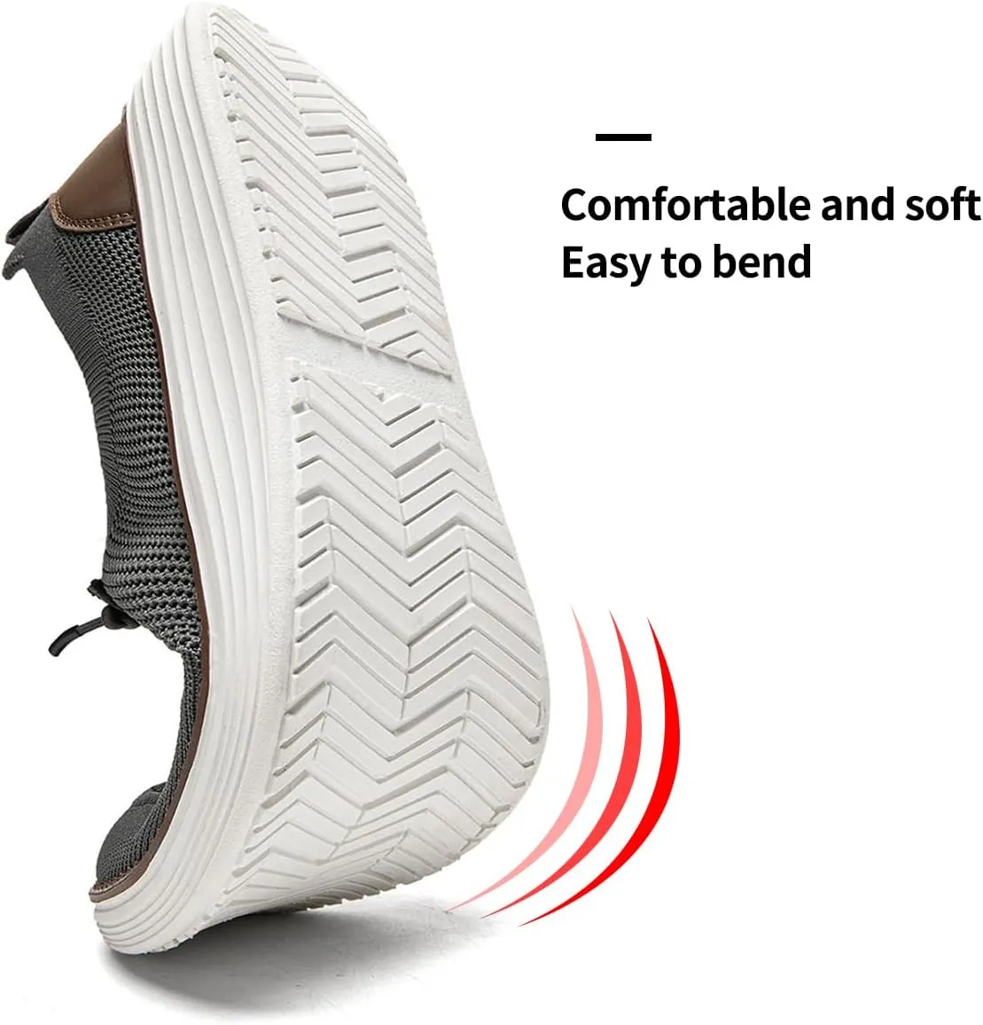 Mens Slip on Loafers Boat Shoes Non Slip Walking Shoes Running Shoes Fashion Sneakers for Men Comfort Lightweight Breathable Casual Office Shoes