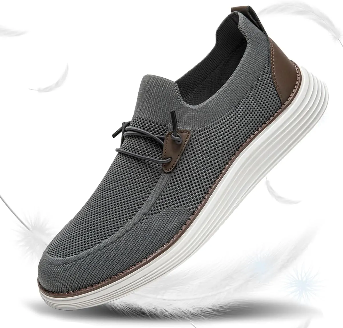 Mens Slip on Loafers Boat Shoes Non Slip Walking Shoes Running Shoes Fashion Sneakers for Men Comfort Lightweight Breathable Casual Office Shoes